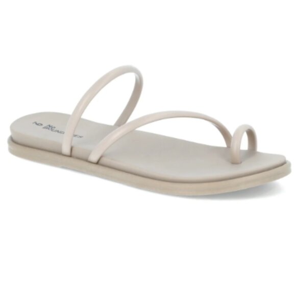 No Boundaries Strappy Toe Loop Sandals, Women's Size 6M NUDE - Picture 1 of 3